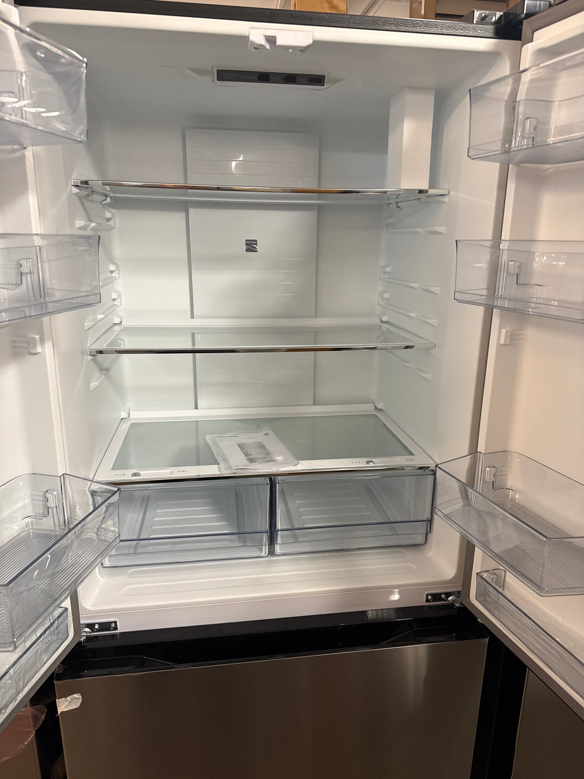 Kenmore - Réfrigérateur à portes françaises en acier inoxydable de 33 po et 18 pi³, à profondeur de comptoir, sans givre KKFDR32.3X20-SS