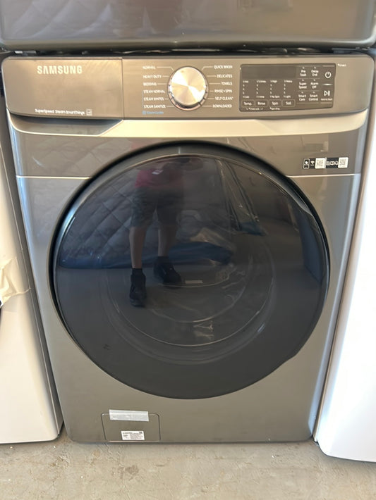 Ensemble Sécheuse électrique à vapeur (DVE45B6305P/AC) et laveuse à vapeur à chargement frontal HE de Samsung (WF45B6300AP/US)  - Platine