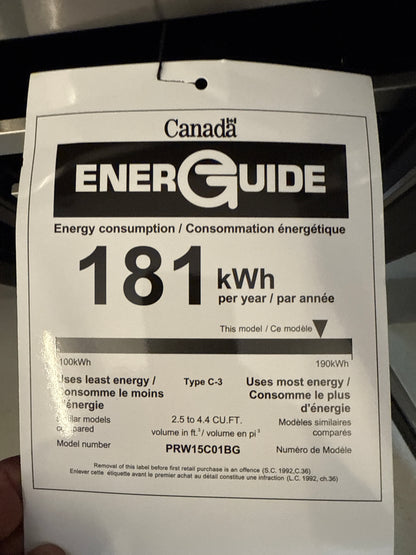 Cellier encastré 27 bouteilles Zephyr PRW15C01CG