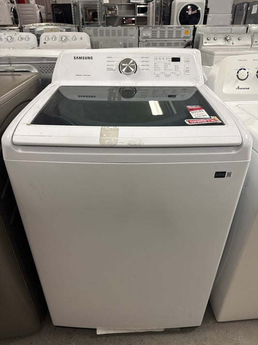 Laveuse haute efficacité à chargement par le haut de 5,2 pi³ de Samsung (WA45T3200AW) - Blanc