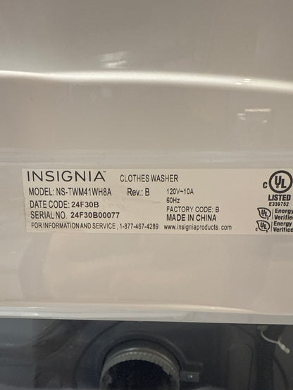 Laveuse à chargement par le haut 4,7 pi³ haute efficacité d'Insignia (NS-TWM41WH8A) - Blanc