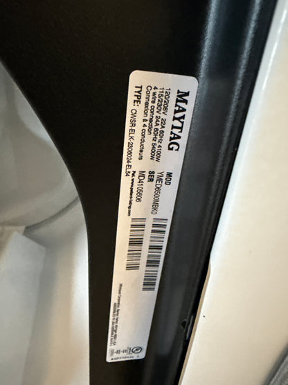 ENSEMBLE Laveuse MVW6500MBK à chargement par le haut 5.4 pi³ et sécheuse YMED6500MBK électrique Pet Pro 7.4 pi³ Maytag