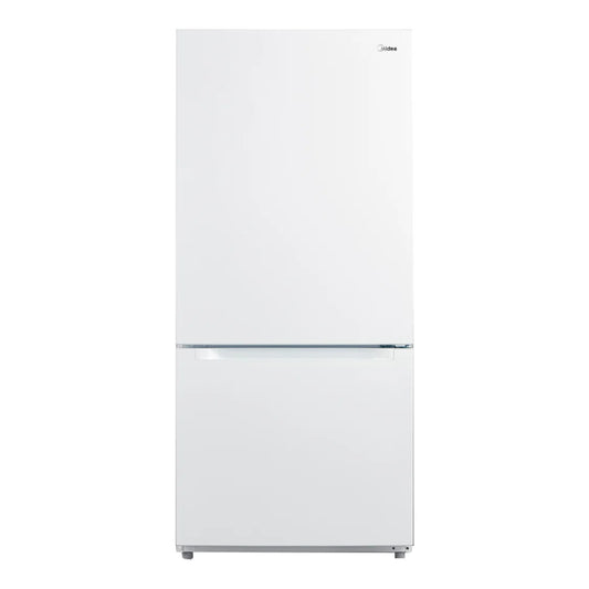 Réfrigérateur à congélateur inférieur 30 po, 18,7 pi³ Blanc avec des commandes électroniques et charnières ajustables - MRB19B7AWW
