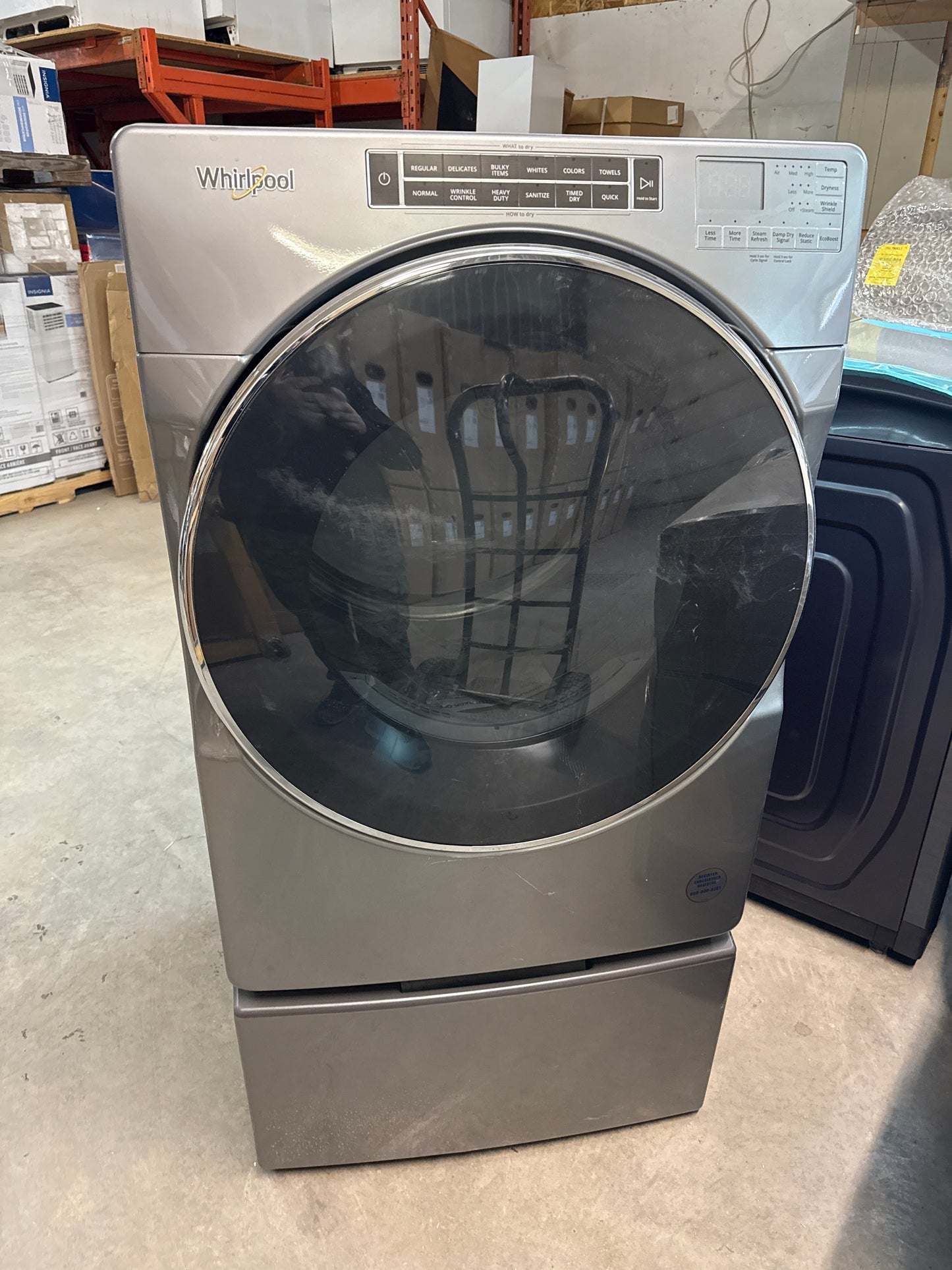 Sécheuse à gaz à vapeur de 7,4 pi³ de Whirlpool (WGD8620HC) - Ombre chromée