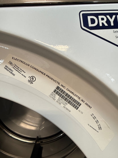 Laveuse vapeur à chargement frontal de 5.2 pi³ et sécheuse vapeur électrique de 8.0 pi³   ELFW7637AW/ELFE763CAW