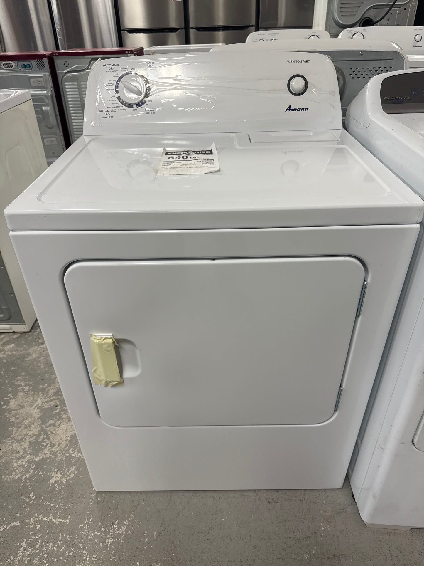 Sécheuse électrique de 6,5 pi³ d'Amana (YNED4655EW) - Blanc