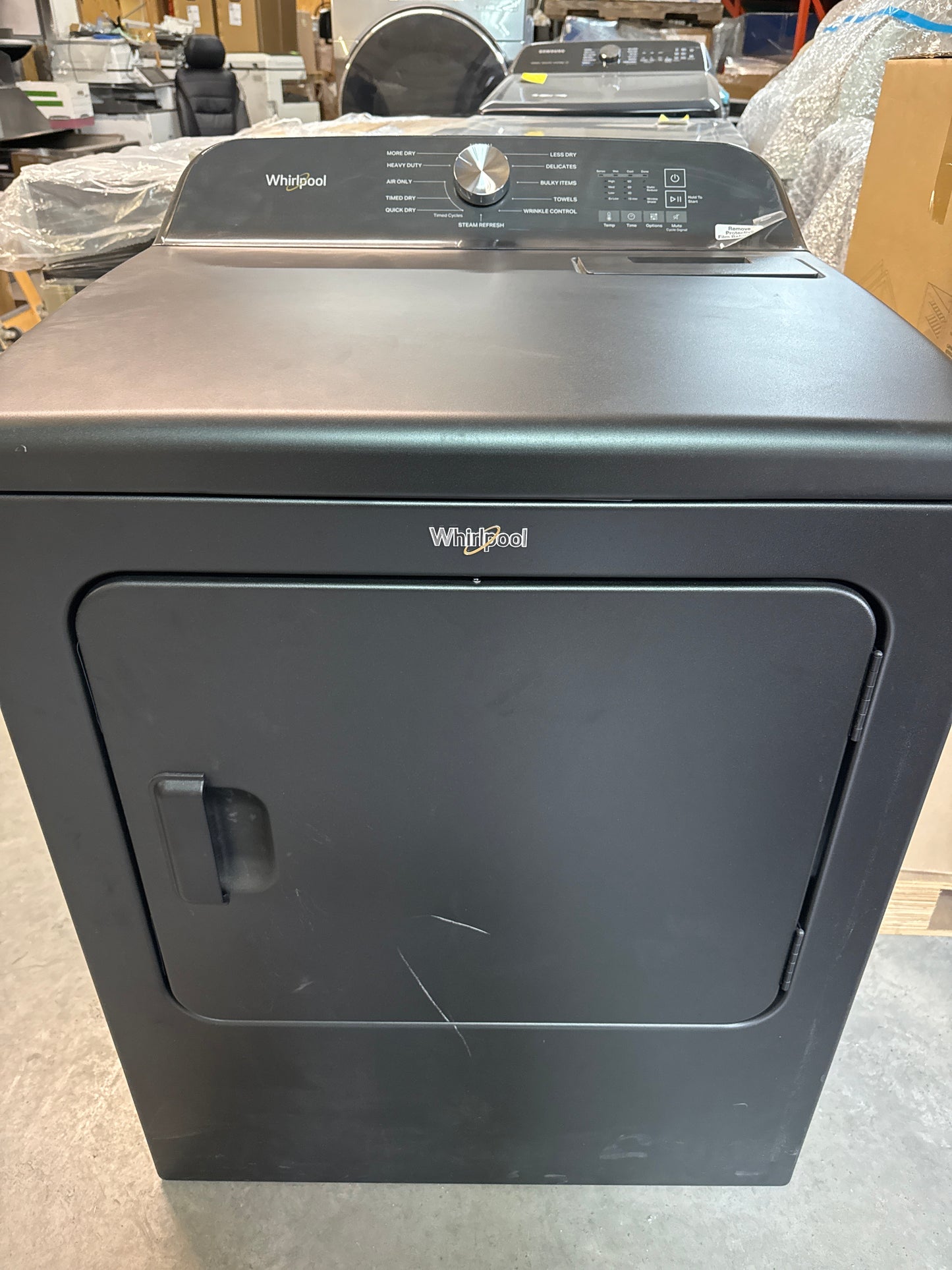 Sécheuse électrique de 7,0 pi³ de Whirlpool (YWED6150PB) - Noir volcan