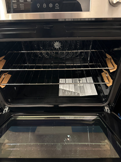 Frigidaire Cuisinière électrique coulissante avec éléments Space wise et four à convection autonettoyant en acier inoxydable FCFE308CAS
