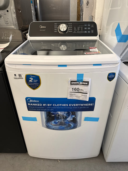 Laveuse à chargement vertical électrique Midea 5,2 pi³, blanc MLTW52M2BWW