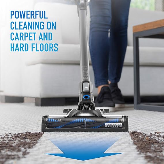 Hoover ONEPWR Blade MAX BH53302VCD Aspirateur balai sans fil haute performance, léger, pour animaux de compagnie, noir