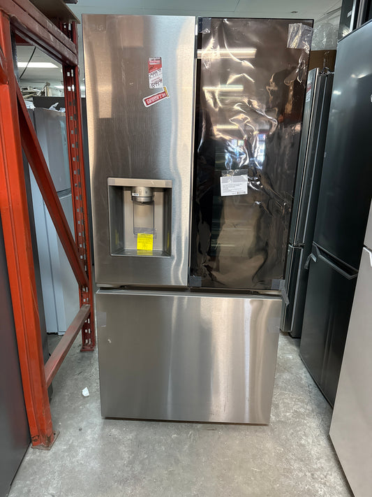 Réfrigérateur à deux portes 24,5 pi³ 33 po avec distributeur d'eau et de glaçons de LG (LF25S6560S) - Inox