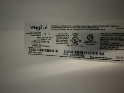 Réfrigérateur côte à côte 21,7 pi³ 33 po de Whirlpool (WRS312SNHB)- NOIRE
