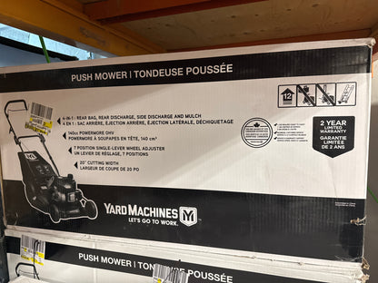 Yard Machines Tondeuse poussée à essence 4 en 1 de 20 po (11A-H8S5516)