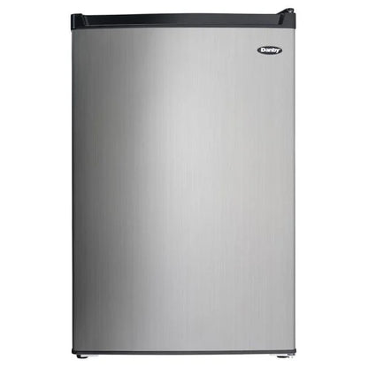 Réfrigérateur compact Danby 4,5 pi³ à tablette en verre en acier inoxydable, 21,31 x 34 x 23,06 po DCR045B1BSLDB