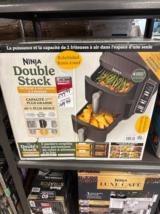 Friteuse à air chaud à 2 paniers DoubleStack de Ninja SL201C
