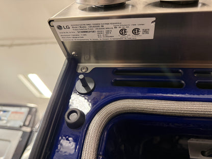 LG Cuisinière intelligente électrique 6,3 pi³ encastrable avec friture à air acier inoxydable résistant aux taches LSEL6333XE
