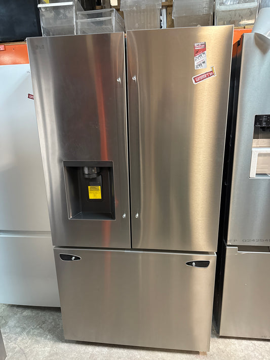 Réfrigérateur 2 portes 31 pi³ 36 po de LG, distributeur eau et glaçons (LRFXS3106S) - Inox