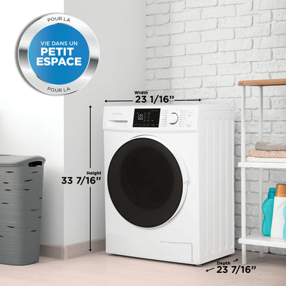 Laveuse-sécheuse sans évent Danby 2,7 pi3 tout-en-un en Blanc  DWM120WDB-3