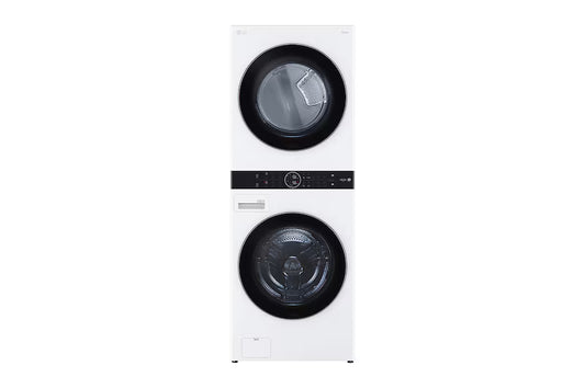 Duo laveuse électrique de 5,2 pi³ et sécheuse de 7,4 pi³ WashTower de LG (WKE100HWA) - Blanc