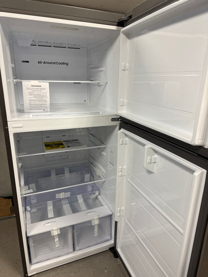 Réfrigérateur à congélateur supérieur 30 po de Samsung avec mode AI Energy (RT18DG6500SRAC) - Inox