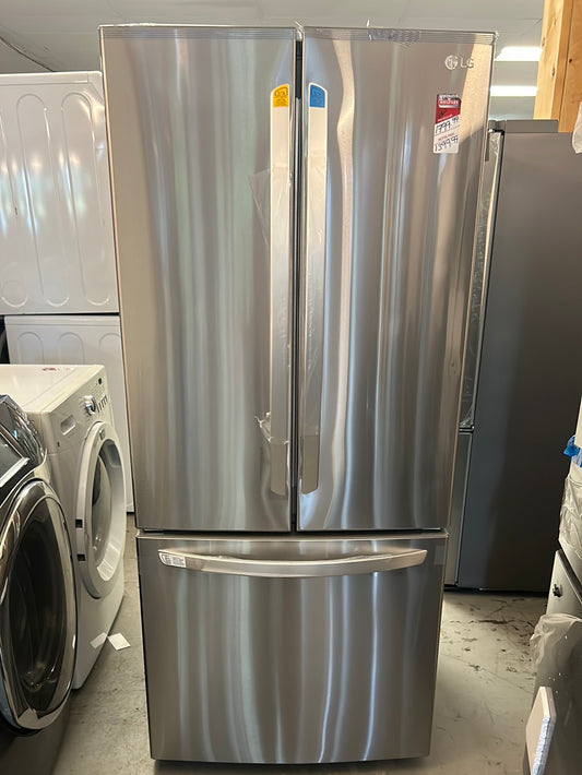 Réfrigérateur à deux portes 21,8 pi³ 30 po de LG (LRFNS2200S) - Inox