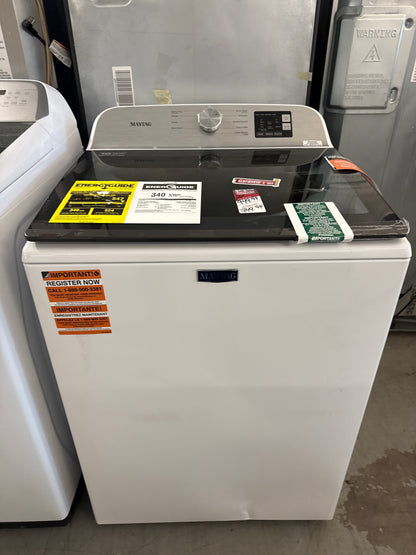 Laveuse à chargement vertical Maytag haute efficacité 5,5 pi³ blanche MVW6200KW