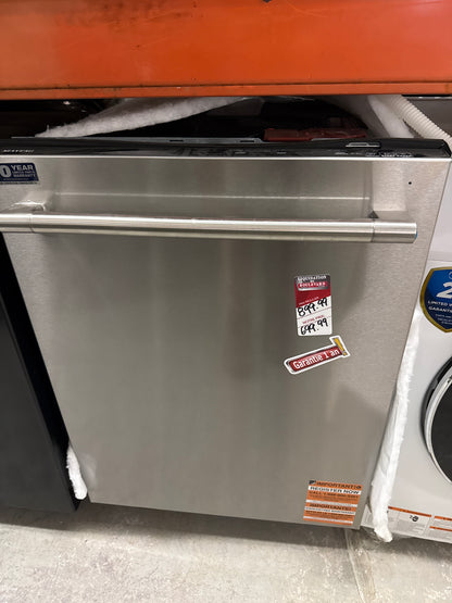 Lave-vaisselle à commandes sur le dessus de 24 po et de 47 dB avec 3e panier, cycle PowerBlast et séchage Power Dry de Maytag (MDTS7024SZ) - Acier inoxydable