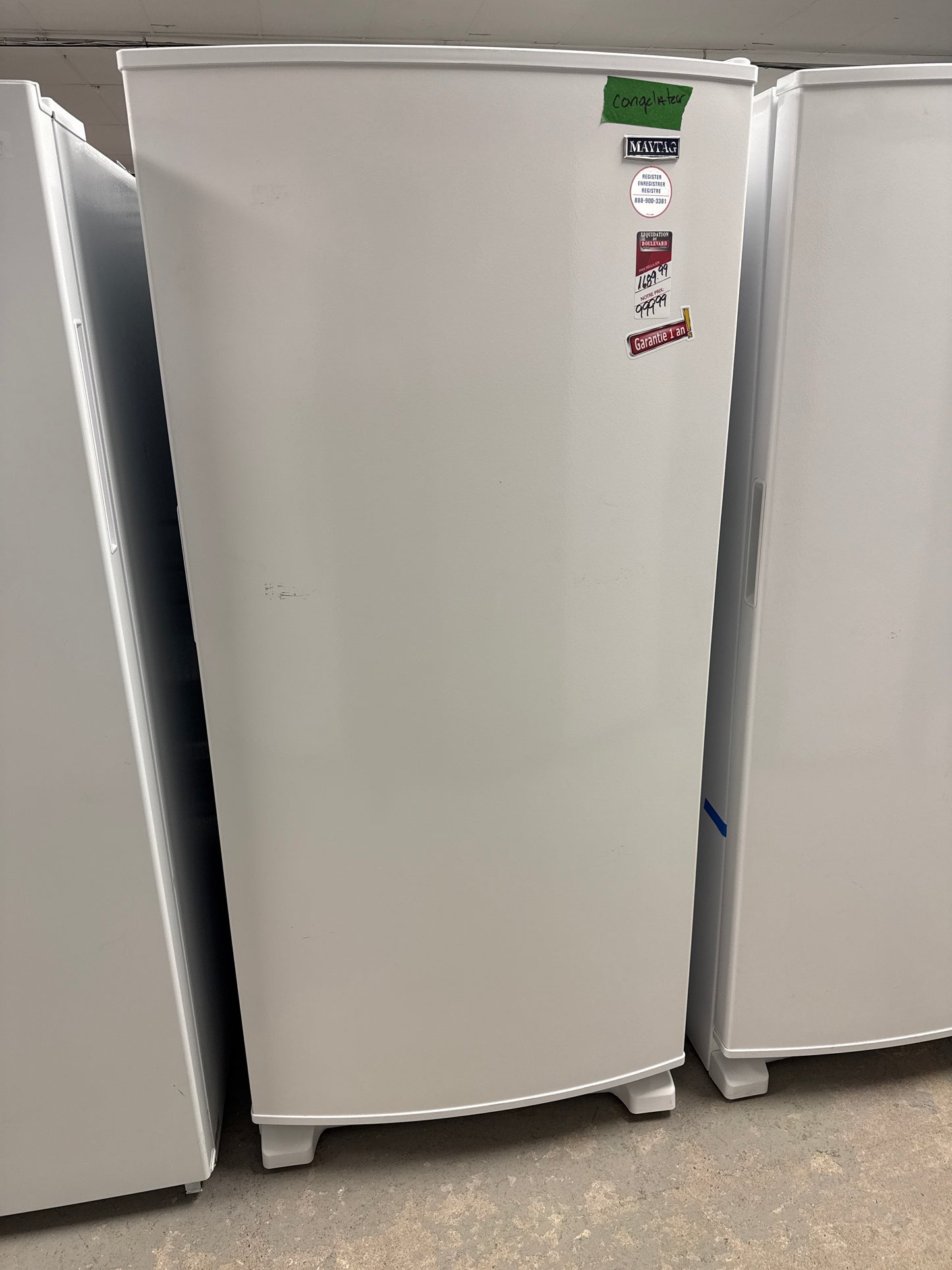 Congélateur vertical de 18,0 pi3 de Whirlpool (WZF34X18DW) - Blanc