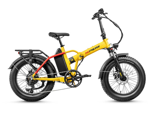 VÉLO ÉLECTRIQUE PLIABLE HIPEAK BONA YELLOW