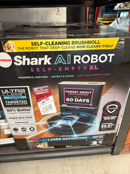 Aspirateur automatique Shark, aspirateur-robot sans fil AI Ultra, commandes intelligentes avec base à vidage automatique RV2502AECA