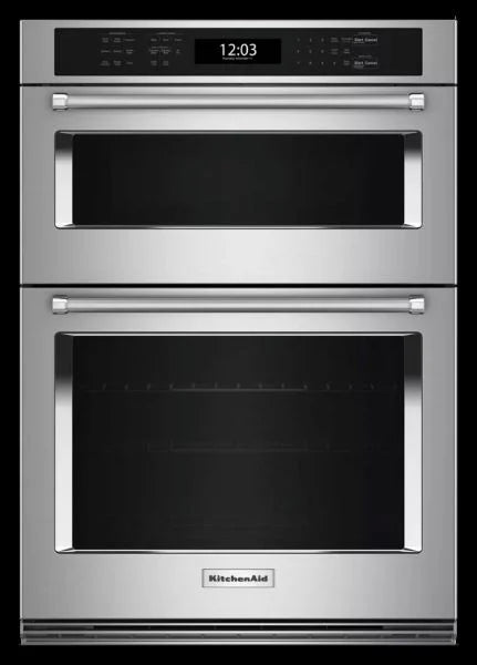 Four mural électrique combiné à convection véritable 5,7 pi³ 27 po de KitchenAid (KOEC527PSS) - Acier inoxydable