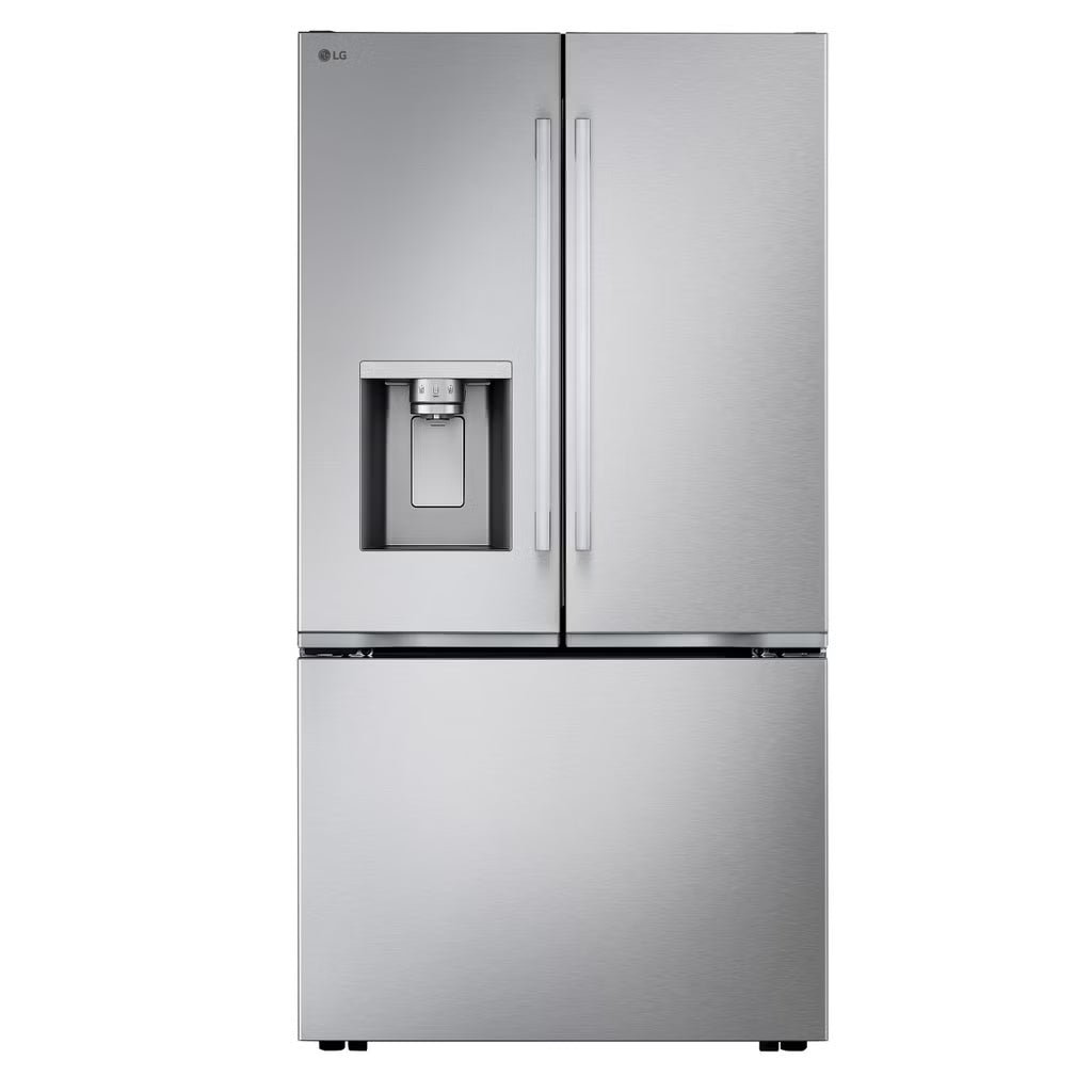 LG - Réfrigérateur à portes françaises Zero Clearance de 36 po et 24 pi³ en acier inoxydable à profondeur de comptoir avec charnières à dégagement nul et double machine à glaçons   LF24Z6330S