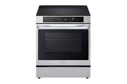 LG - Cuisinière à induction de 30 po à glissière de 6,3 picu avec convection véritable en acier inoxydable Lsil6332fe