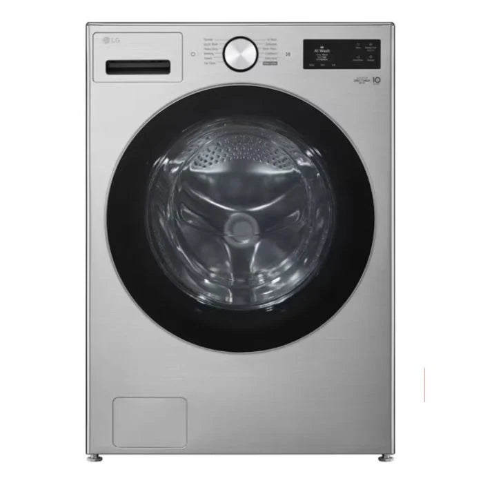 Laveuse à chargement frontal de grande capacité de 5,8 pi³ avec Turbo Wash et détection de tissu par IA de LG (WM5800HVA) - Acier graphite
