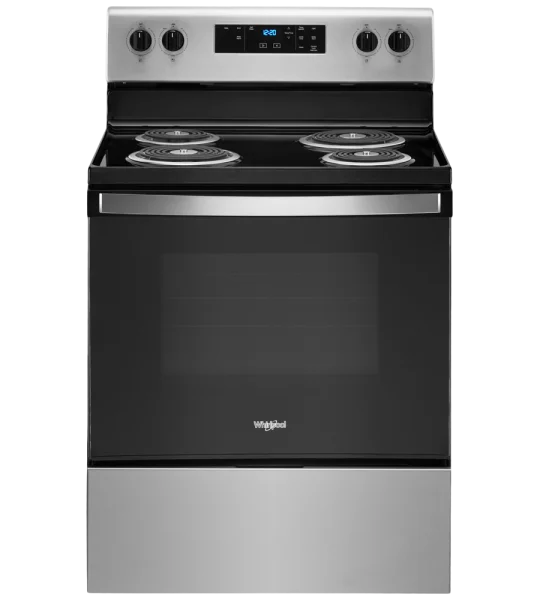 Cuisinière électrique serpentins autonome four autonett. 4,8 pi³ 30 po Whirlpool (YWFC315S0JS)- Inox