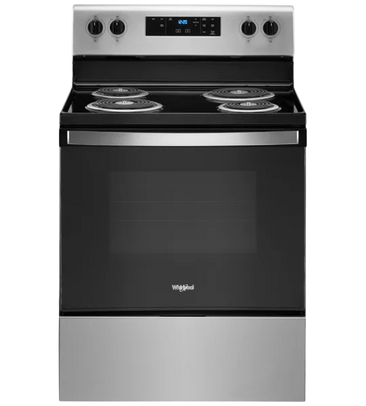 Cuisinière électrique serpentins autonome four autonett. 4,8 pi³ 30 po Whirlpool (YWFC315S0JS)- Inox