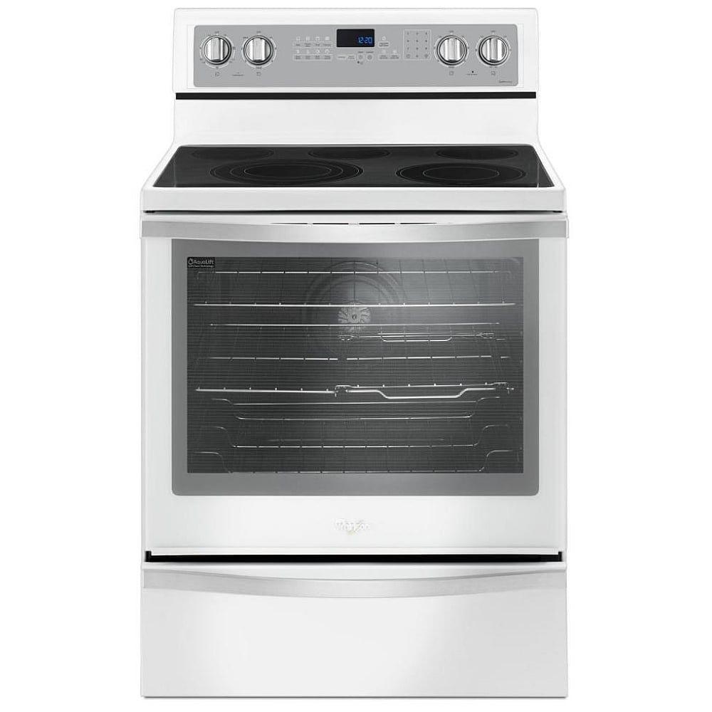 Cuisinière électrique autonome surf. lisse 30 po de Whirlpool (YWFE745H0FH) - Blanc