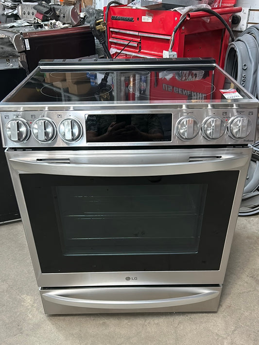 Cuisinière électr. encastrable 5 éléments convection friture air 6,3 pi³ 30 po LG (LSEL6337F) - Inox