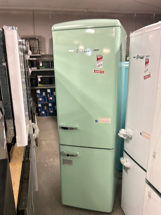 Réfrigérateur à congélateur inférieur 9 pi³ 22 po Retro d'Unique (UGP-275L LG AC) - Vert menthe