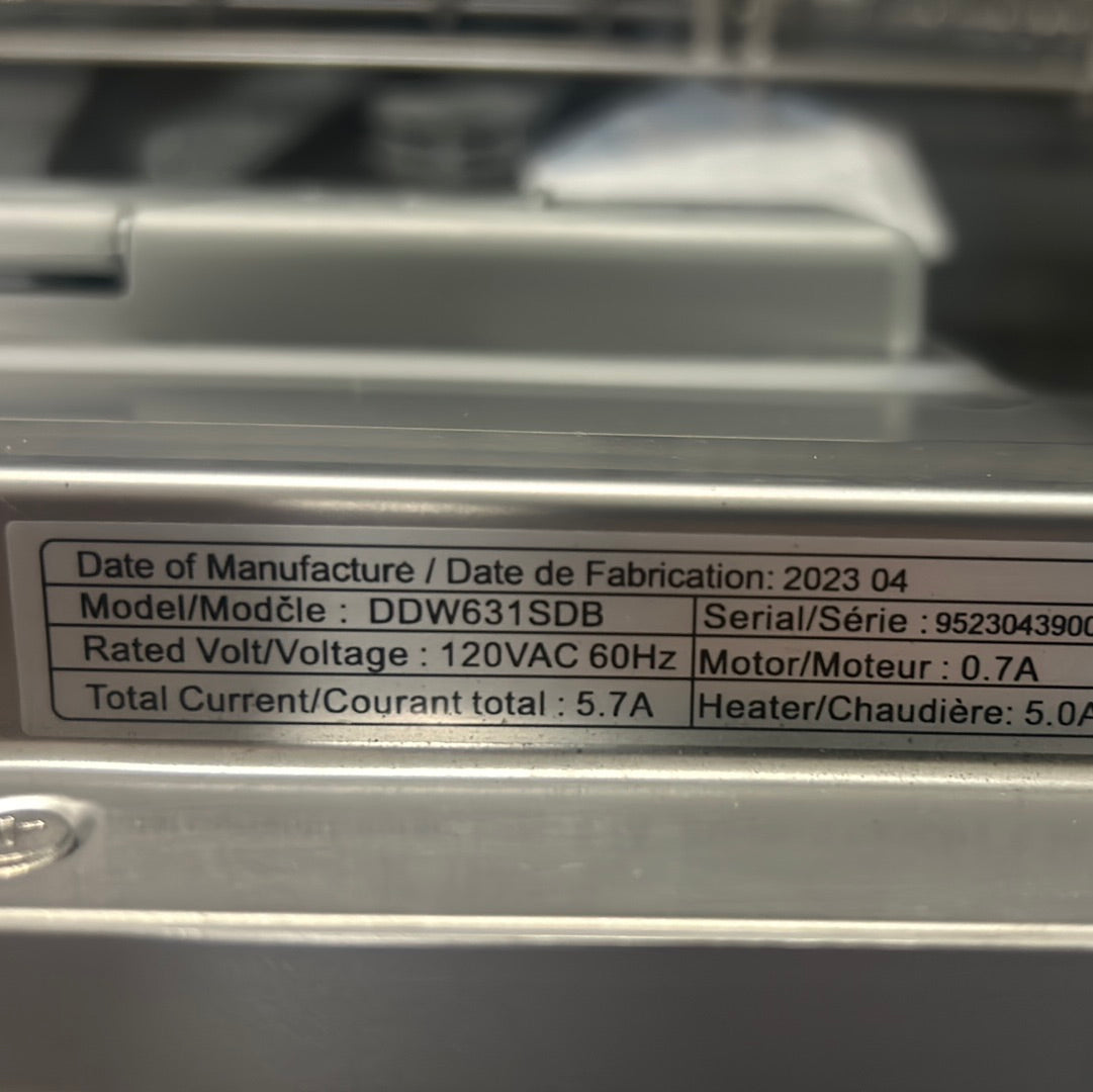 Lave-vaisselle portatif 54 dB 22 po de Danby à cuve en acier inoxydable (DDW631SDB) - Inox-argenté