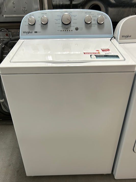 Laveuse à chargement par le haut haute efficacité de 4,5 pi³ de Whirlpool (WTW4957PW) - Blanc