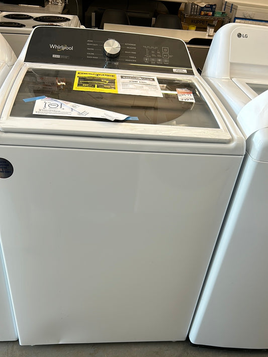 Laveuse à chargement par le haut HE de 5,4 pi³ de Whirlpool (WTW5057LW) - Blanc