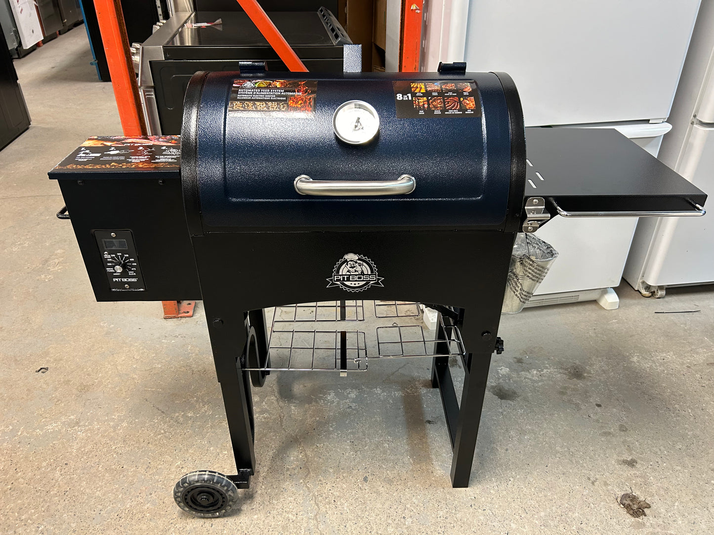 Pit Boss Barbecue à granules de luxe PB440, noir et BLEU