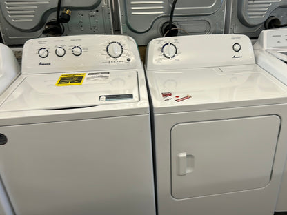 Laveuse à chargement par le haut de 4,0 pi³ (NTW4519FW) et sécheuse électrique de 6,5 pi³ (YNED4655EW) - blanches