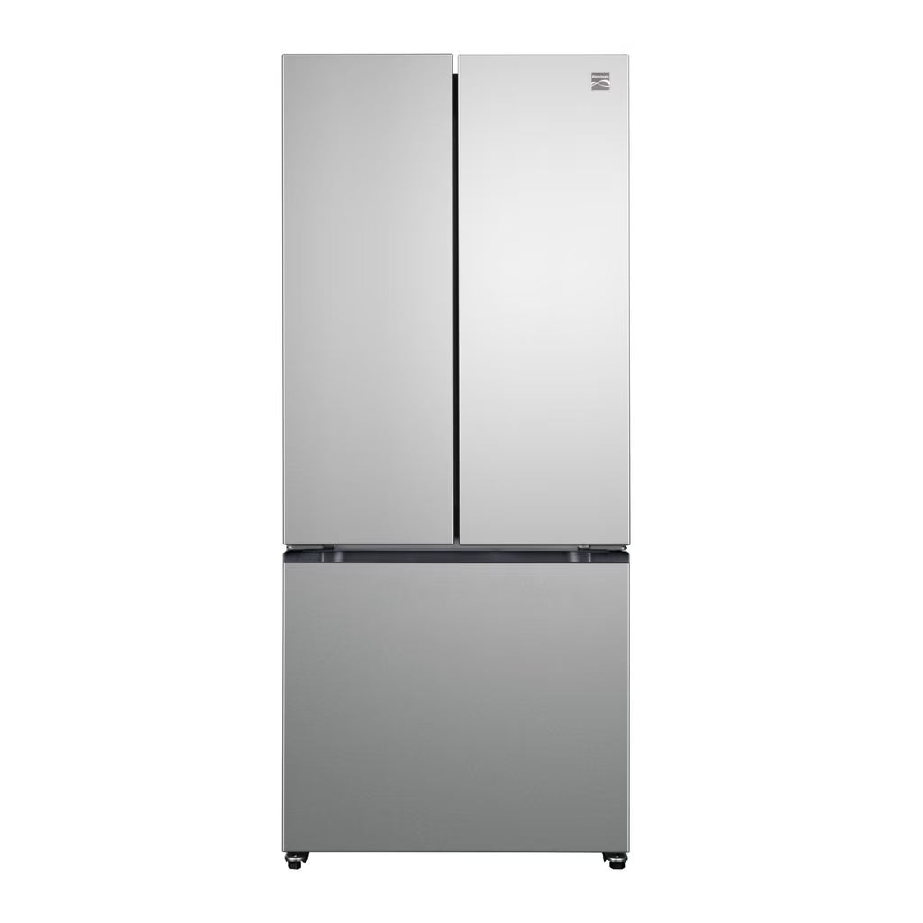 Kenmore - Réfrigérateur à portes françaises en acier inoxydable de 76 cm (30 po) et d'une capacité de 502 litres (17,7 pi³), à profondeur de comptoir, avec technologie de refroidissement sans givre    KKFDR30x17.5-SS
