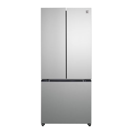 Kenmore - Réfrigérateur à portes françaises en acier inoxydable de 76 cm (30 po) et d'une capacité de 502 litres (17,7 pi³), à profondeur de comptoir, avec technologie de refroidissement sans givre    KKFDR30x17.5-SS