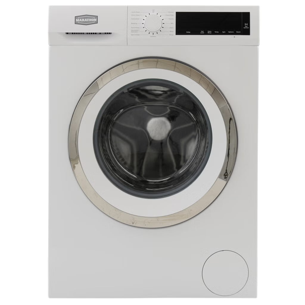 Marathon - Laveuse à chargement frontal blanche de 24 po et 2,2 pi³ avec 15 programmes MWM2214W
