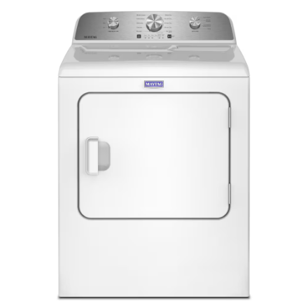 Sécheuse électrique de 7,0 pi³ avec détection de la température et option Wrinkle Care de Maytag (YMED4205SW) - Blanc
