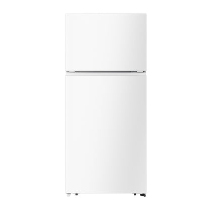 Réfrigérateur à congélateur supérieur Hisense 18 pi³ profondeur standard, blanc N° de modèle RT18A2FWD
