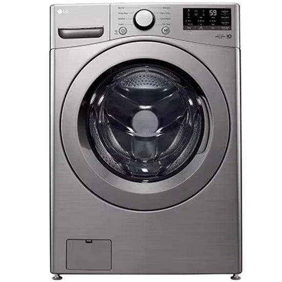 LG 5,2 cu. Laveuse à chargement frontal à très grande capacité en acier graphite avec technologie 6Motion Wm3400cv